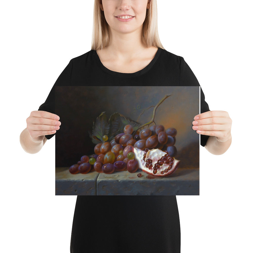 RED GRAPES - Poster