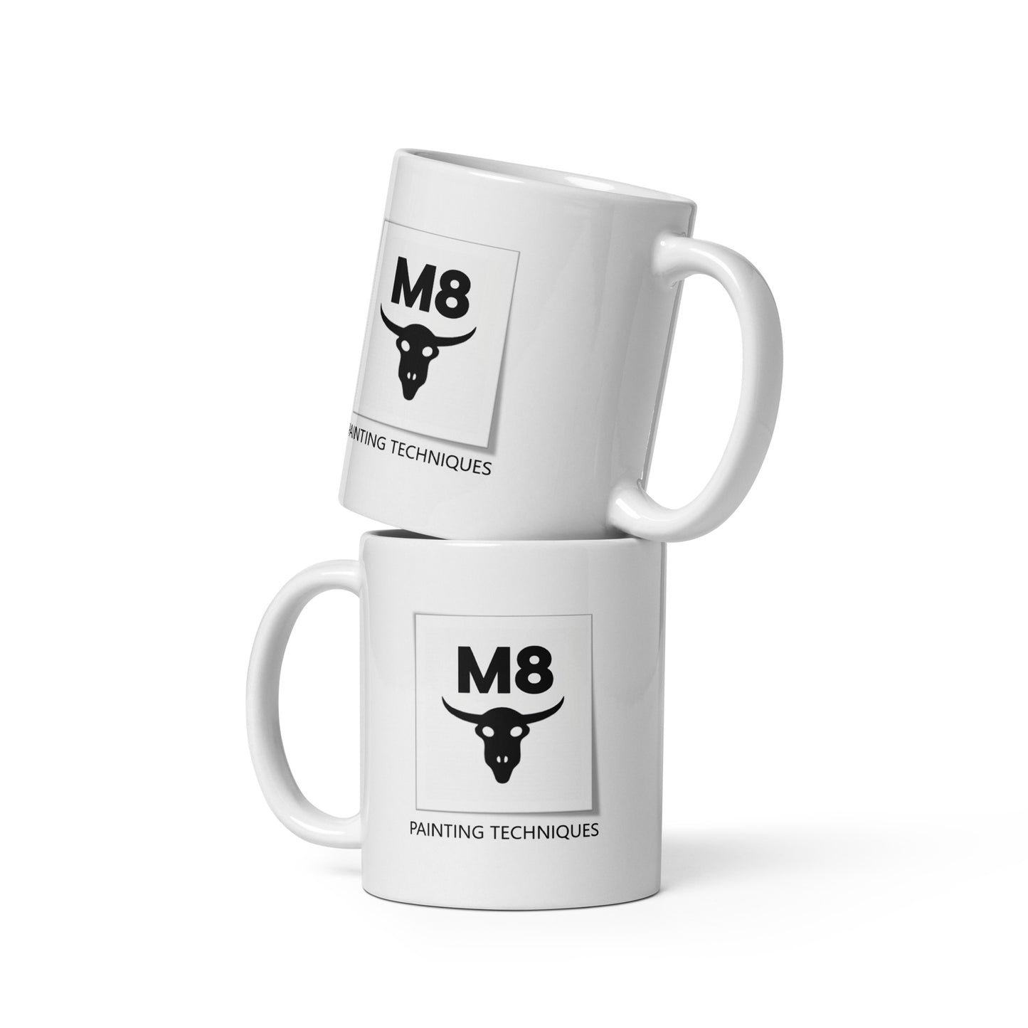 White glossy mug - M8