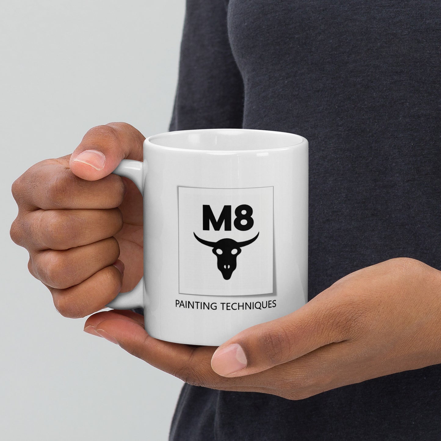 White glossy mug - M8