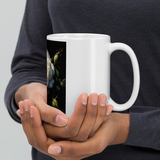 White glossy mug