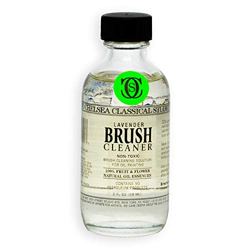 Chelsea Classic Studio lavender Brush Cleaner, 2 ounce glass jar (88233)